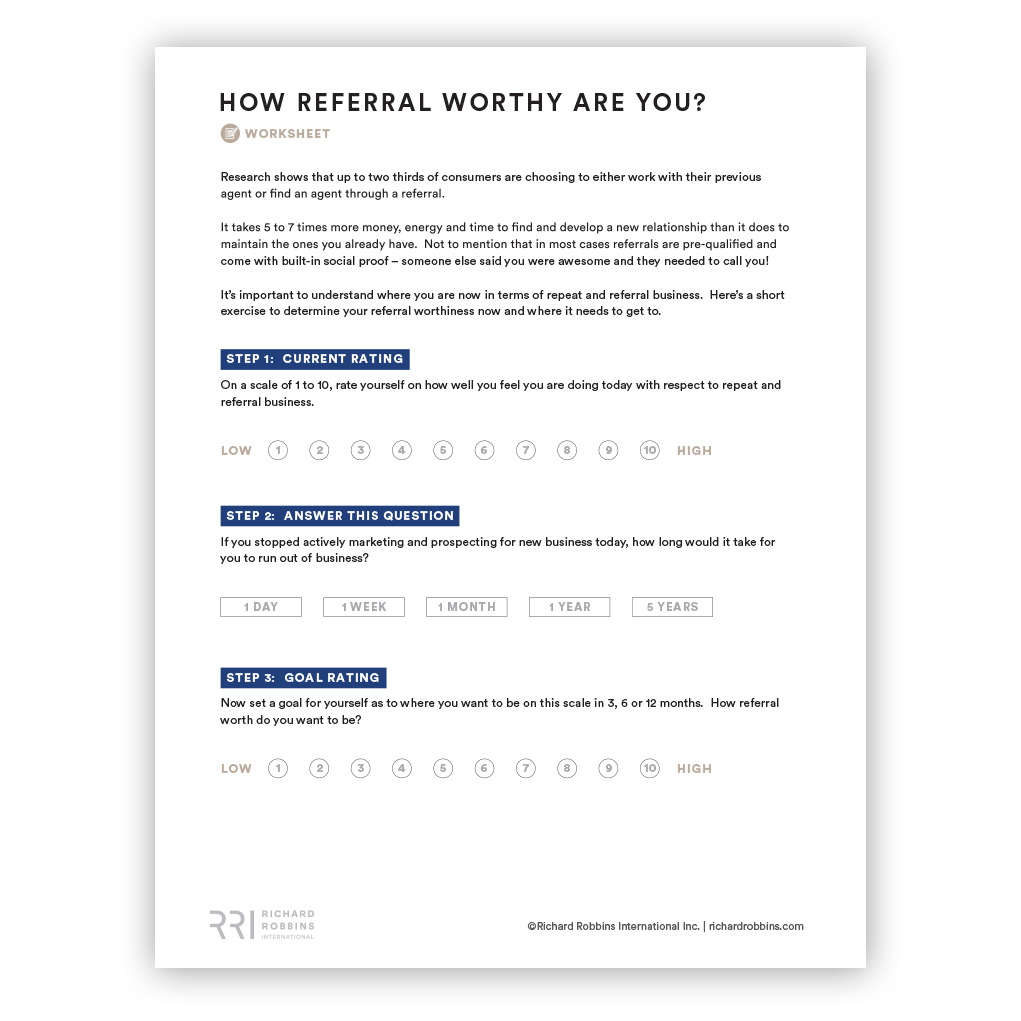 How Referral Worthy Are You