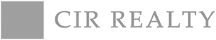 CIR Realty logo in grayscale