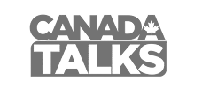 Canada Talks logo in grayscale