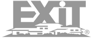 EXIT Realty logo in grayscale
