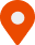 Orange map location pin icon