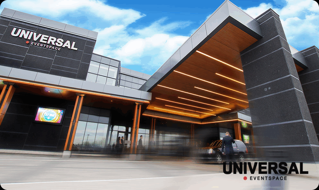 Exterior of Universal Eventspace venue building